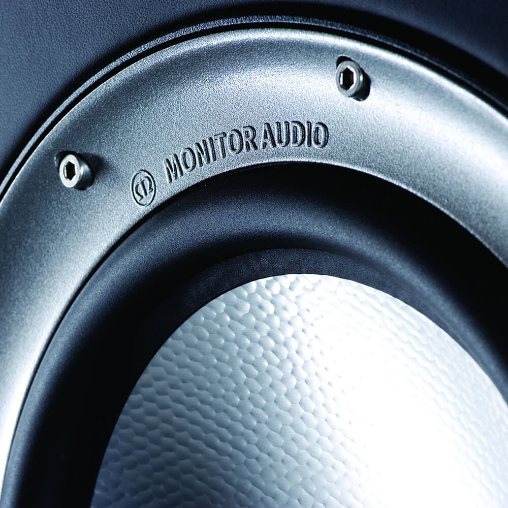 Membran und Gehäuse eines Monitor Audio Lautsprechers